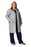 Medline Unisex Knee Length Lab Coats - Unisex Knee-Length Lab Coat, Gray, Size 3XL - 83044GRYXXXL