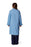 Medline Unisex Knee Length Lab Coats - Unisex Knee-Length Lab Coat, Light Blue, Size L - 83044RCWL