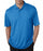 Ultraclub Men's Cool and Dry Elite Mini-Check Jacquard Polo - Cool and Dry Elite Mini Check Polo Shirt, Men's, Pacific Blue, Size M - 8305PACFM
