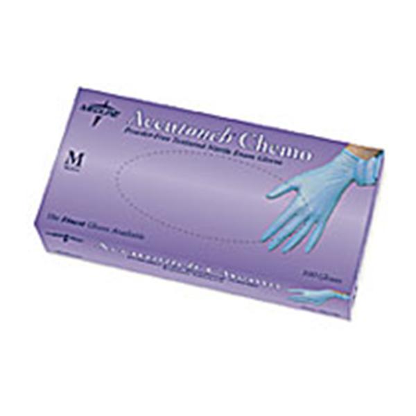 Medline Industries  Gloves Exam Accutouch Chemo Chm Aprvd PF Ntrl LF XL Blu 100/Bx, 10 BX/CA (MDS192087)