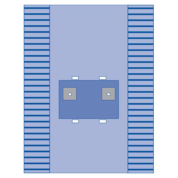 Medline Industries  Drape Extremity Surgical 2-1/2" Fenestrated 74x121" Sterile 12/Ca