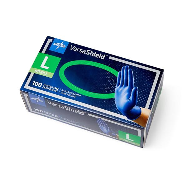 Medline Industries  Gloves Exam Powder-Free Nitrile Latex-Free Large 1000/Ca