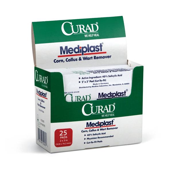 Medline Industries  Mediplast Wart Adhesive Pad 25/Bx, 6 BX/CA (CUR01496)