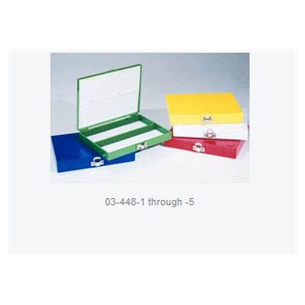 Fisher Scientific  Microscope Slide Box White Ea