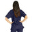 Medline PerforMAX Women's V-Neck Tunic Scrub Top with 2 Pockets - PerforMAX Women's V-Neck 2-Pocket Tunic Scrub Top, Size 5XL, Navy - 839NNT5XL
