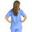 Medline PerforMAX Women's V-Neck Tunic Scrub Top with 2 Pockets - PerforMAX Women's V-Neck 2-Pocket Tunic Scrub Top, Size 2XL, Ceil Blue - 839NNTXXL