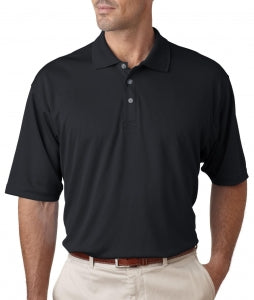 Ultraclub UltraClub Men's Cool & Dry Sport Polo - Short-Sleeve Cool and Dry Sport Polo Shirt, Men's, Black, Size 4XL - 58415309