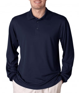 Ultraclub Men's Cool and Dry Performance Polo - Cool and Dry Performance Sport Polo Shirt, Men's, Navy, Size M - 8405LS