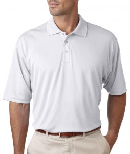Ultraclub UltraClub Men's Cool & Dry Sport Polo - Short-Sleeve Cool and Dry Sport Polo Shirt, Men's, White, Size S - 58415003