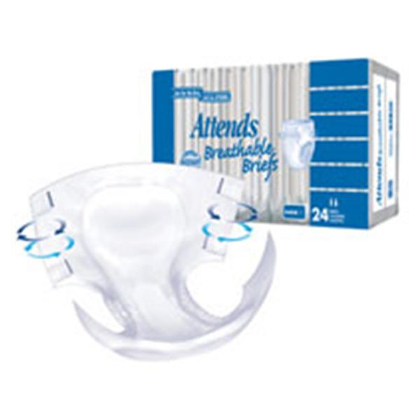 Attends Healthcare Products Brief Attends Adult Unisex XL 58-63" Heavy White 3x20/Ca