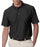 Ultraclub Men's Tonal Striped Cool and Dry Polo - Cool and Dry Elite Tonal Stripe Performance Polo Shirt, Men's, Black, Size L - 59215305