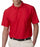Ultraclub Men's Tonal Striped Cool and Dry Polo - Cool and Dry Elite Tonal Stripe Performance Polo Shirt, Men's, Red, Size M - 59215324