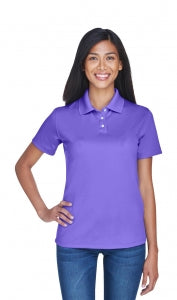 Ultraclub Women's Cool and Dry Stain-Release Performance Polo - 100% Polyester Cool and Dry Stain-Release Performance Polo Shirt, Women's, Purple, Size 2XL - 8445L PURPLE XXL