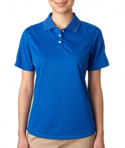 Ultraclub Ladies Cool and Dry Sport Polo - 100% Polyester Cool and Dry Stain-Release Performance Polo Shirt, Women's, Royal Blue, Size S - 59215548