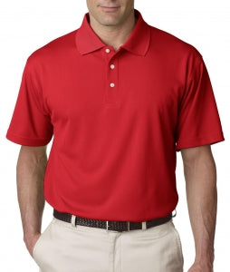 Ultraclub UltraClub Men's Cool & Dry Stain-Release Performance Polo - 100% Polyester Cool and Dry Stain-Release Performance Polo Shirt, Men's, Red, Size M - 59215314