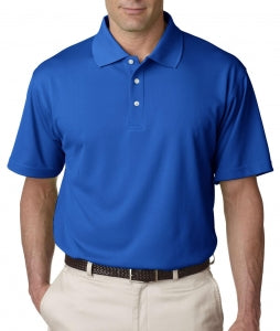 Ultraclub UltraClub Men's Cool & Dry Stain-Release Performance Polo - 100% Polyester Cool and Dry Stain-Release Performance Polo Shirt, Men's, Royal Blue, Size 4XL - 8445ROYAL4XL
