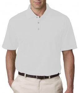 Ultraclub UltraClub Men's Cool & Dry Stain-Release Performance Polo - 100% Polyester Cool and Dry Stain-Release Performance Polo Shirt, Men's, White, Size 3XL - 59215008