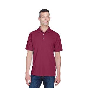 Ultraclub UltraClub Men's Cool & Dry Stain-Release Performance Polo - 100% Polyester Cool and Dry Stain-Release Performance Polo Shirt, Men's, Wine, Size S - 8445-MAROON-S