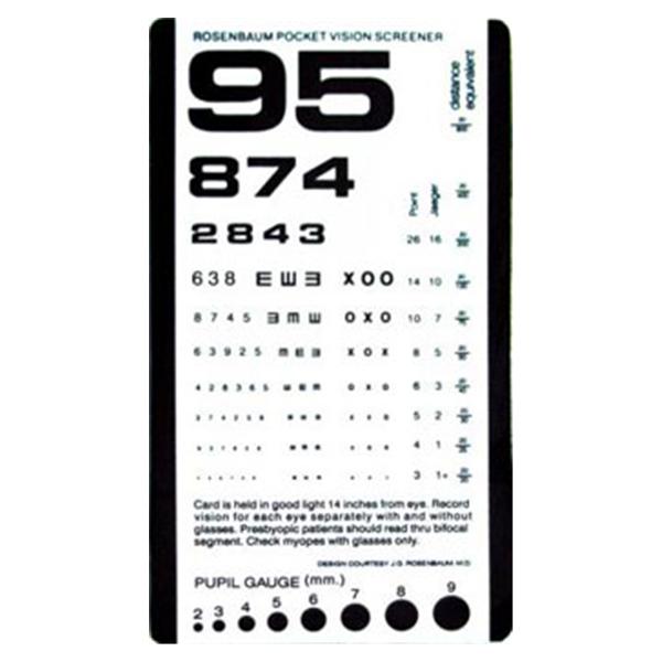 Graham-Field/Everest &Jennings Card Vision Screener Pocket Vision Screener 6-3/8x3-1/2" Ea