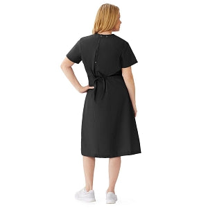 blue dress for baby girl Deluxe Collection: Black Scrub Dress With Zip main image 0