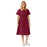 Medline ComfortEase Step-In Scrub Dresses - DBD-DRESS, SCRUB, STEP-IN, 2PKT, CE, WINE, L - 844JWNL