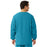 Medline Unisex AngelStat Snap-Front Warm-Up Scrub Jackets - AngelStat Unisex Snap Front Scrub Jacket, Peacock, Size 4XL - 849NBT4XL