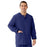 Medline Unisex AngelStat Snap-Front Warm-Up Scrub Jackets - AngelStat Unisex Warm-Up Scrub Jacket, Navy, Size S - 849NNTS