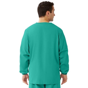 Medline Unisex AngelStat Snap-Front Warm-Up Scrub Jackets - AngelStat Unisex Warm-Up Scrub Jacket, Jade, Size S, Angelica Color Coding - 849NTJS-CA