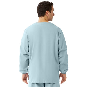 Medline Unisex AngelStat Snap-Front Warm-Up Scrub Jackets - AngelStat Unisex Scrub Jacket, Misty Green, Size M - 849NTZM