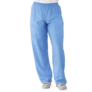 Medline PerforMAX Elastic Waist Scrub Pants - PerforMAX Unisex Elastic Waist Scrub Pants, Size 5XL Regular Inseam, Ceil Blue - 850NTH5XL