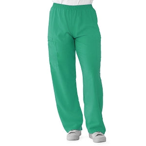 Medline PerforMAX Elastic Waist Scrub Pants - PerforMAX Unisex Elastic Waist Scrub Pants, Size S Regular Inseam, Jade - 850NTJS