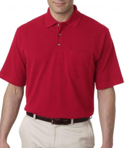 Ultraclub Ultraclub Classic Men's Polo Shirts - Classic Pique Performance Polo Shirt, Men's, Red, Size L - 8534REDL