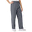 Medline AngelStat Women's Elastic Waist Scrub Pants with Drawstring - AngelStat Women's Elastic Waist Scrub Pants with Drawstring, Size S, Charcoal - 854NCCS