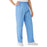 Medline AngelStat Women's Elastic Waist Scrub Pants with Drawstring - AngelStat Women's Elastic Waist Scrub Pants with Drawstring, Size L, Ceil Blue - 854NTHL