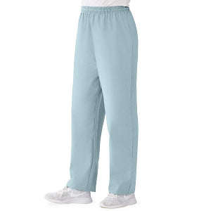 Medline AngelStat Women's Elastic Waist Scrub Pants with Drawstring - AngelStat Women's Elastic Waist Scrub Pants with Drawstring, Size M, Misty - 854NTZM