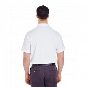 Ultraclub Unisex Polo Shirts - 100% Cotton Polo Shirt, Unisex, White, Size L - 8550 WHITE L