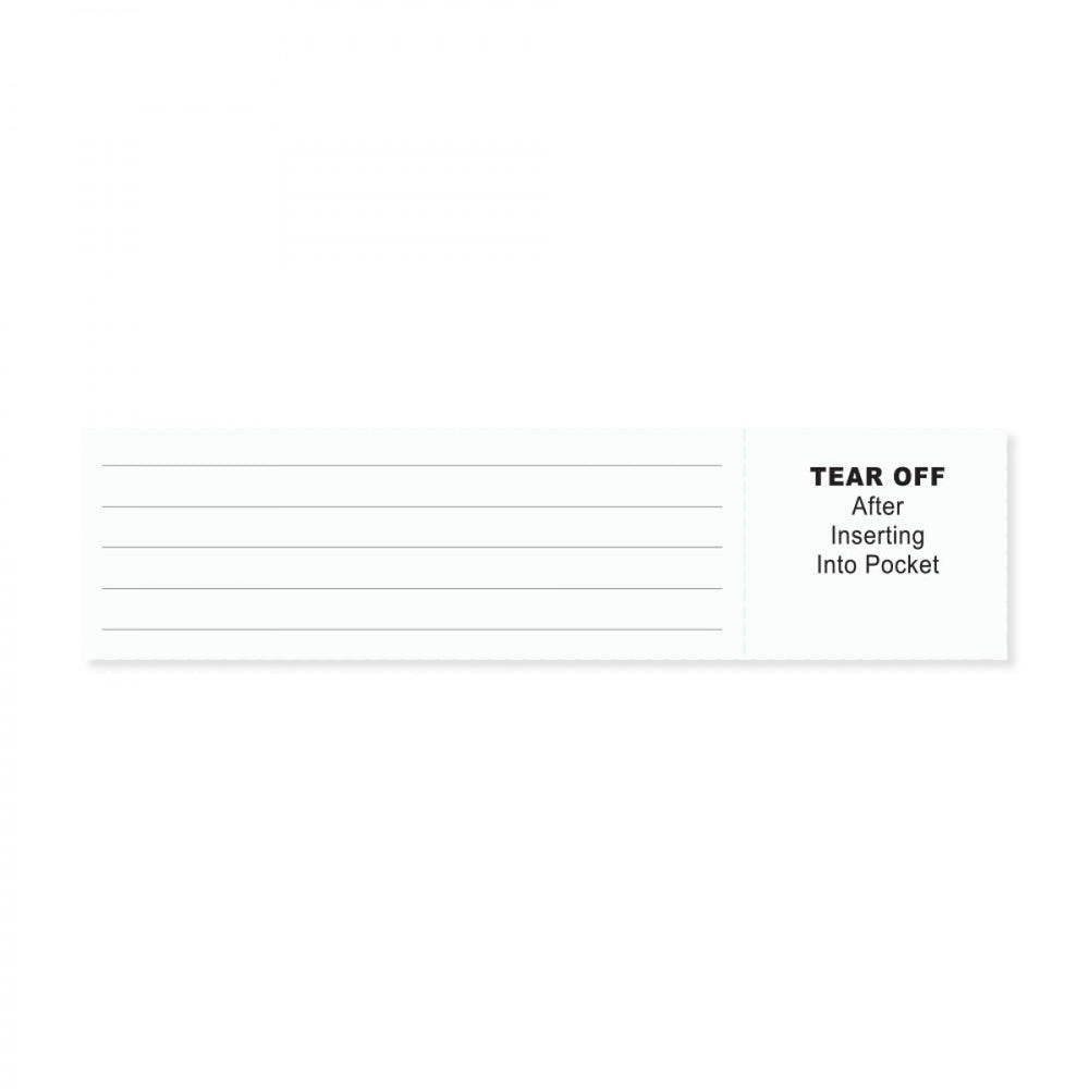 Insert Cards Wristband Style: 120 Veri-Color & 126 Veri-Color 250/Pack
