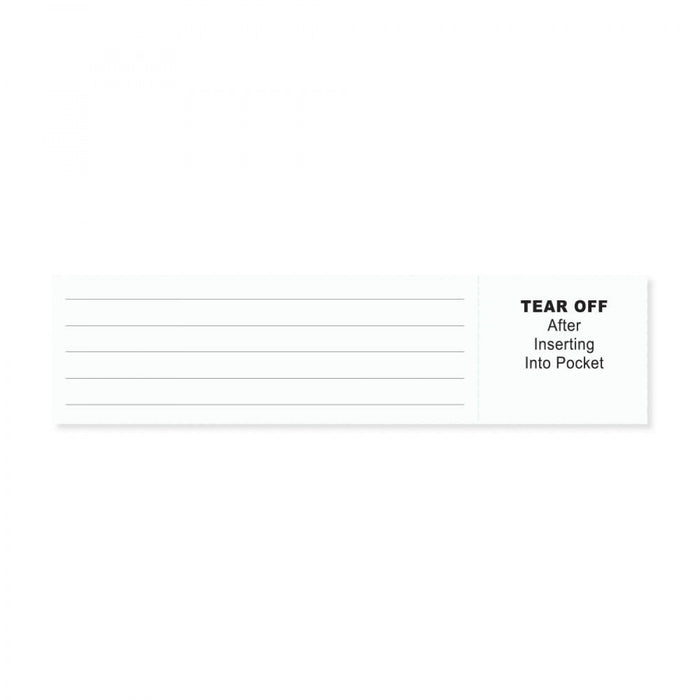 Insert Cards Wristband Style: 120 Veri-Color & 126 Veri-Color 250/Pack