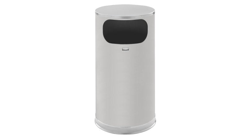 Rubbermaid Container Waste Metallic Series Stl 12gal SS Ea
