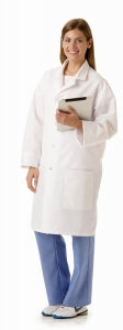 Medline Unisex SilverTouch Staff Length Lab Coats - Silvertouch Lab Coat, Size M - 87052STM
