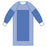 Medline Industries  Gown Surgical Aurora Large Blue Poly Rnfrc AAMI L4 Strl LF 32/Ca