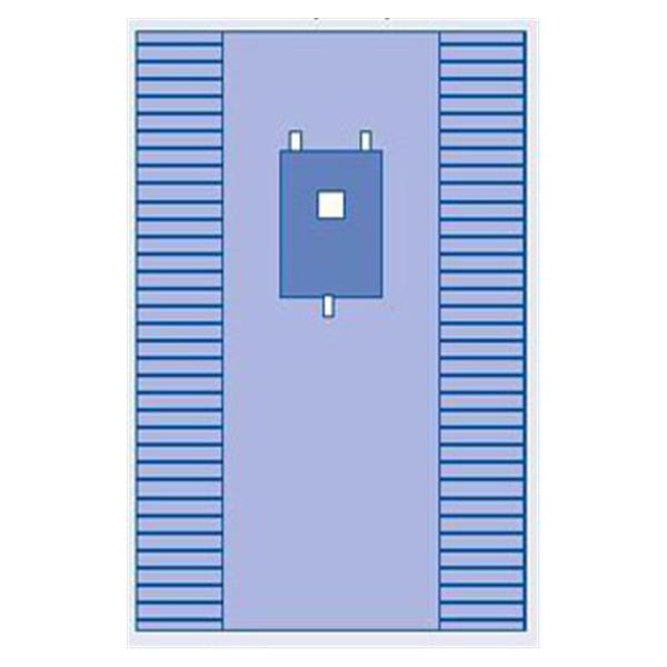 Medline Industries  Drape Laparotomy 6x6" Fenestrated 77x18" Sterile 10/Ca