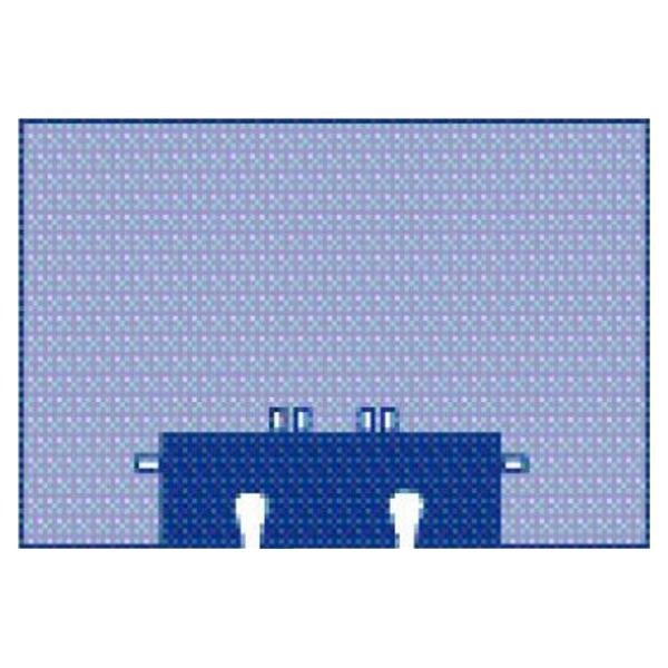 Medline Industries  Drape Shoulder Dual Split OrthoMax Fenestrated 111" x 60" 8/Ca