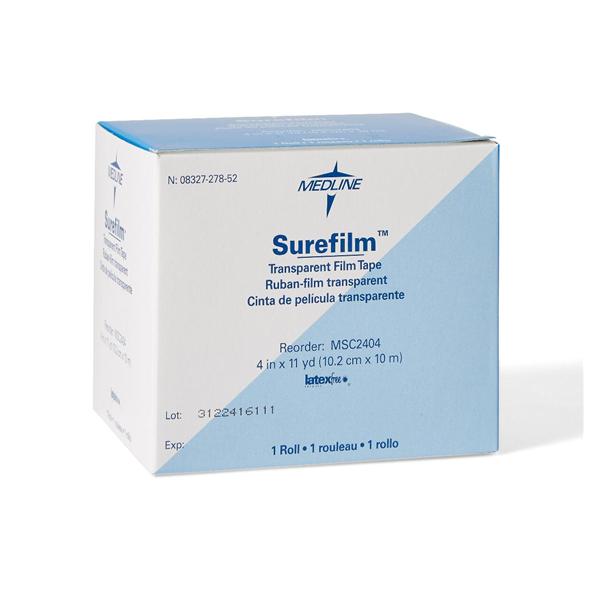 Medline Industries  Dressing Transparent Surefilm Plastic 4"x11yd Transparent 12/Ca