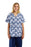 Medline Fashion Print Scrub Tops - DBD-TOP, SCRUB, 2LOWER-PKTS, PRINT, IKAT, XXL - 8800IKTXXL