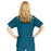 Medline ComfortEase Women's V-Neck Tunic Scrub Top with 2 Pockets - ComfortEase Women's V-Neck Short-Sleeve 2-Pocket Tunic Scrub Top, Size 5XL, Caribbean Blue - 8800JCB5XL