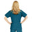 Medline ComfortEase Women's V-Neck Tunic Scrub Top with 2 Pockets - ComfortEase Women's V-Neck Short-Sleeve 2-Pocket Tunic Scrub Top, Size XL, Caribbean Blue - 8800JCBXL