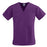 Medline ComfortEase Women's V-Neck Tunic Scrub Top with 2 Pockets - DBD-TOP, SCRUB, 2LOWER-PKTS, C-EASE, EGGPLAN - 8800JEPL