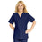 Medline ComfortEase Women's V-Neck Tunic Scrub Top with 2 Pockets - ComfortEase Women's V-Neck Short-Sleeve 2-Pocket Tunic Scrub Top, Size 4XL, Lavender - 8800JNT4XL