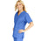 Medline ComfortEase Women's V-Neck Tunic Scrub Top with 2 Pockets - ComfortEase Women's V-Neck Short-Sleeve 2-Pocket Tunic Scrub Top, Size 3XL, Ceil Blue - 8800JTHXXXL